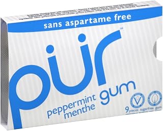 PUR gum Peppermint - 9 Count - 12 Pack