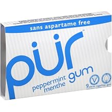 PUR gum Peppermint - 9 Count - 12 Pack