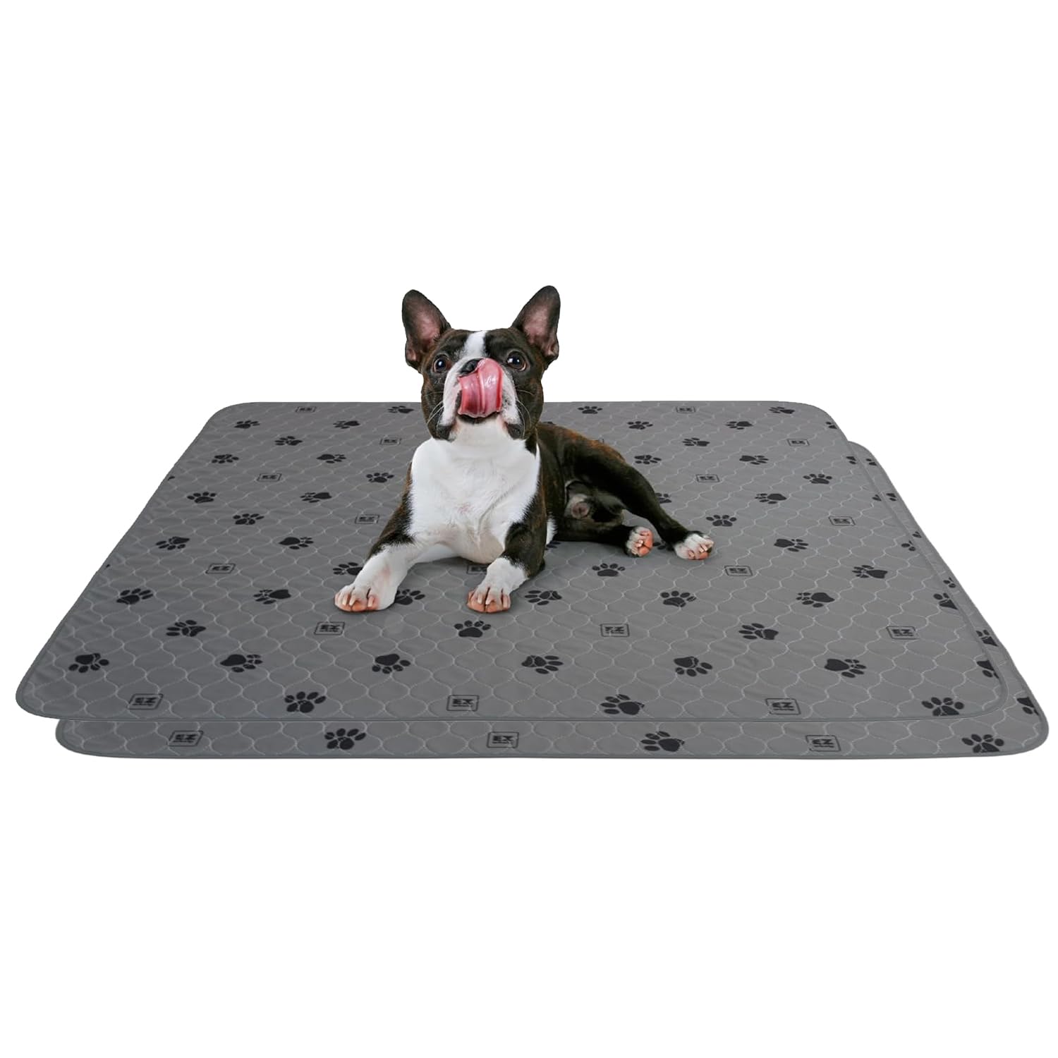EZwhelp Reusable Quick Dry Pad - Waterproof Pet Pee Pads Washable for Large Dogs - Non-Slip Dog Training Pads, Fast Absorbent - Reusable Potty Pads for Cats and Dogs - 39" x 39" Pack of 2