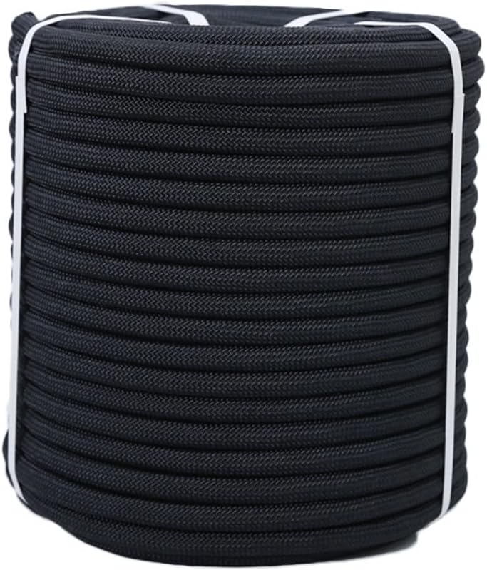 Boat rope Double Braided Nylon Rope docking ropes Durable Tent Rope Camping boat dock rope boat mooring lines mooring ropes for boat (Color : 14mm, Size : 100m)