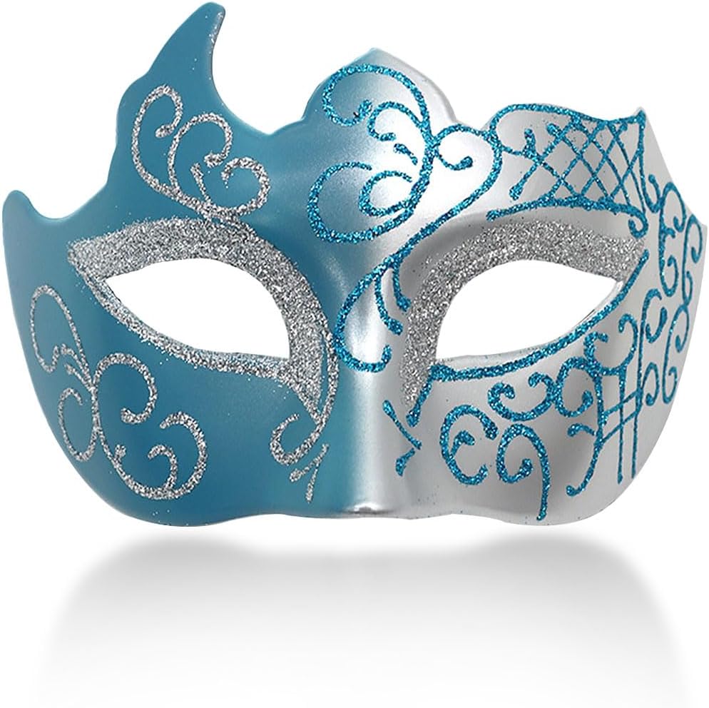 Masquerade Mask for Women Venetian Mask Couple Carnival Halloween Mardi Gras Mask for Party Prom Ball Bar Costume
