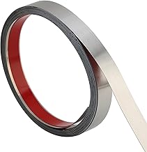 Flexible Self-Adhesive Metal Strip, Decorative Moulding, Silver Stainless Steel Wall Strips, Ceiling Strips, Mirror Strips for Wall, Mirror, Furniture Decor, 5 m x 2 cm
