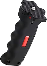Kamera Handgriff Stabilisator Camcorder Griff mit 1/4 Zoll Schraube und Gewindelöcher, DSLR Systemkamera Halter Ergonomisch Handheld Kameragriff Stabilisatoren Tragehilfen, 12x5 cm Schwarz