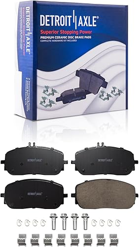 Miniatura 123 de Detroit Axle - Pastillas de freno para Chevy Trailblazer GMC Envoy Pastillas de freno de cerámica w/Hardware Buick Rainier Isuzu Ascender Olds