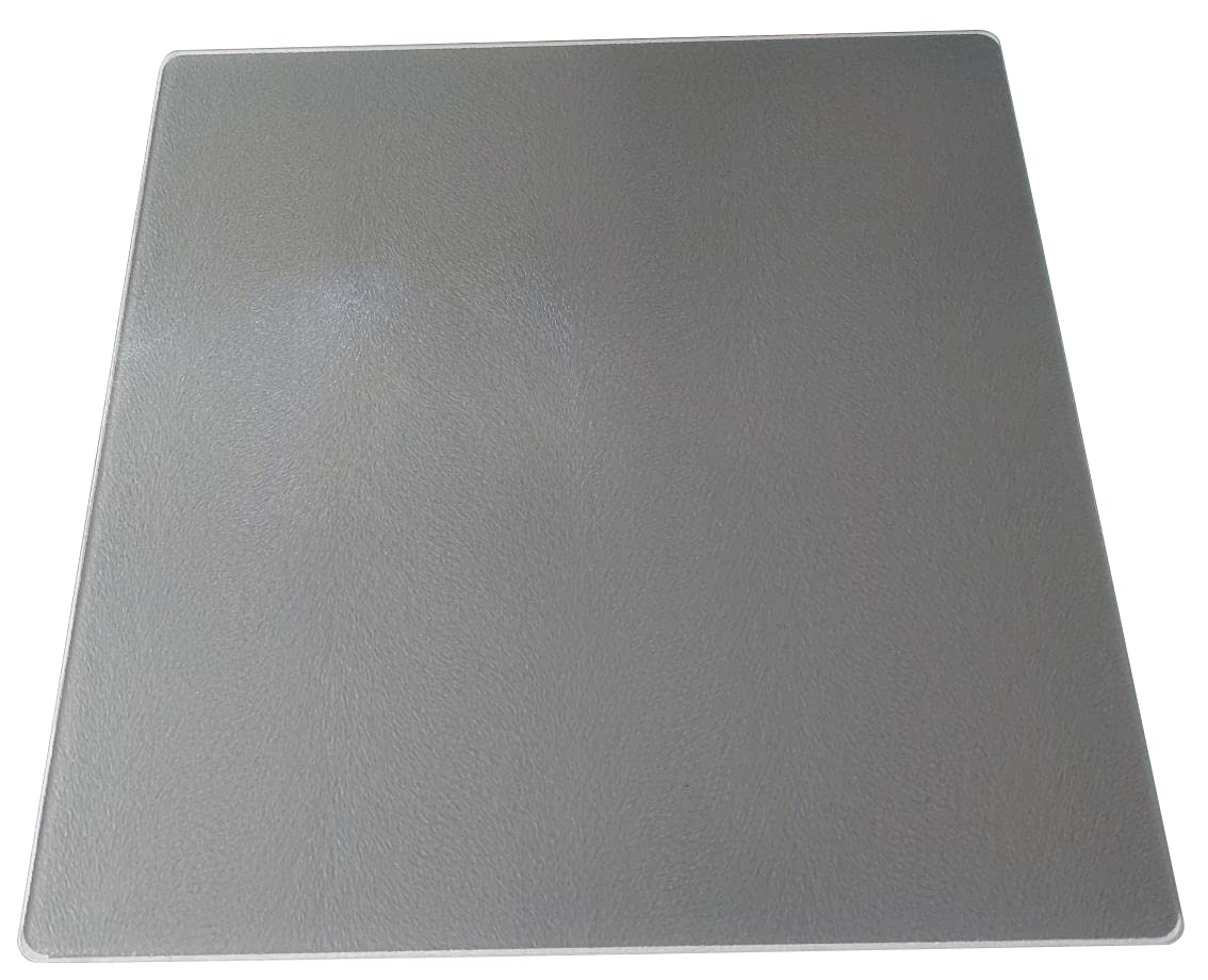 Square Coloured - Glass Worktop Saver 40cm x 40cm by Pearl Glass (Light Grey)