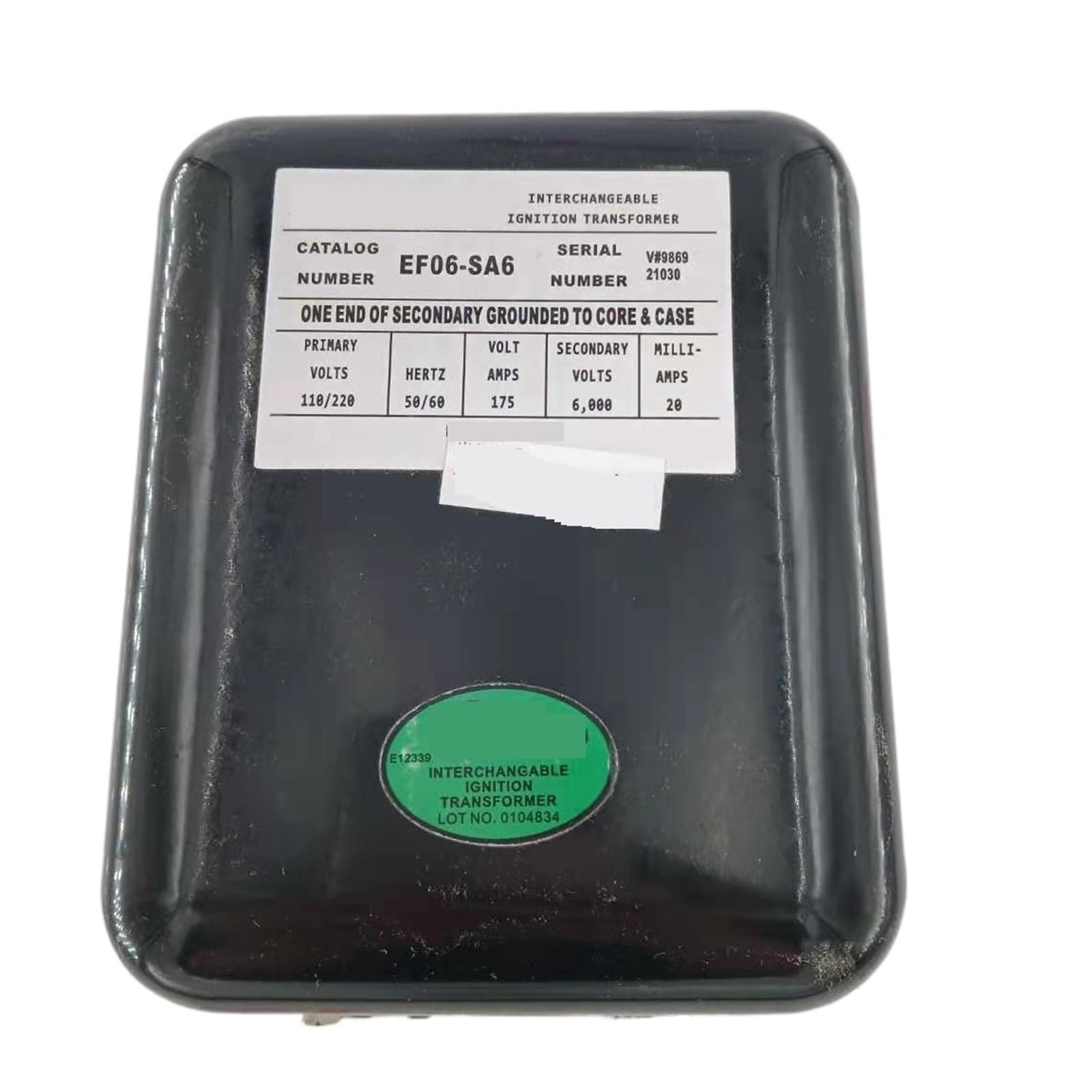 VXVUQRQVH Ignition transformer EF06-SA6