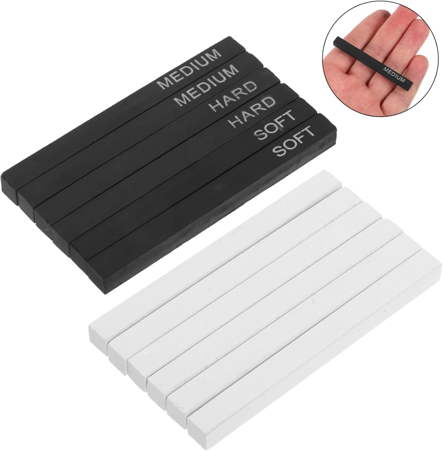 1set Highlight Charcoal Pencil Compressed Charcoal Sketching Sticks for Shading and Drawing for Teens and Hobbyists Art Supplies for Artists