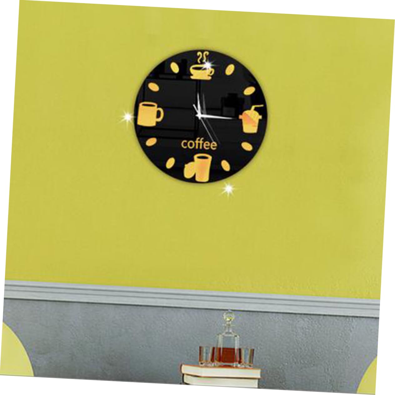 ABOOFAN 2 Pz Orologio da parete a specchio 3d reloj de pared modernos orologio da parete per ufficio orologi da parete wall clock orogio da parete orologi parete orologio da parete sospeso