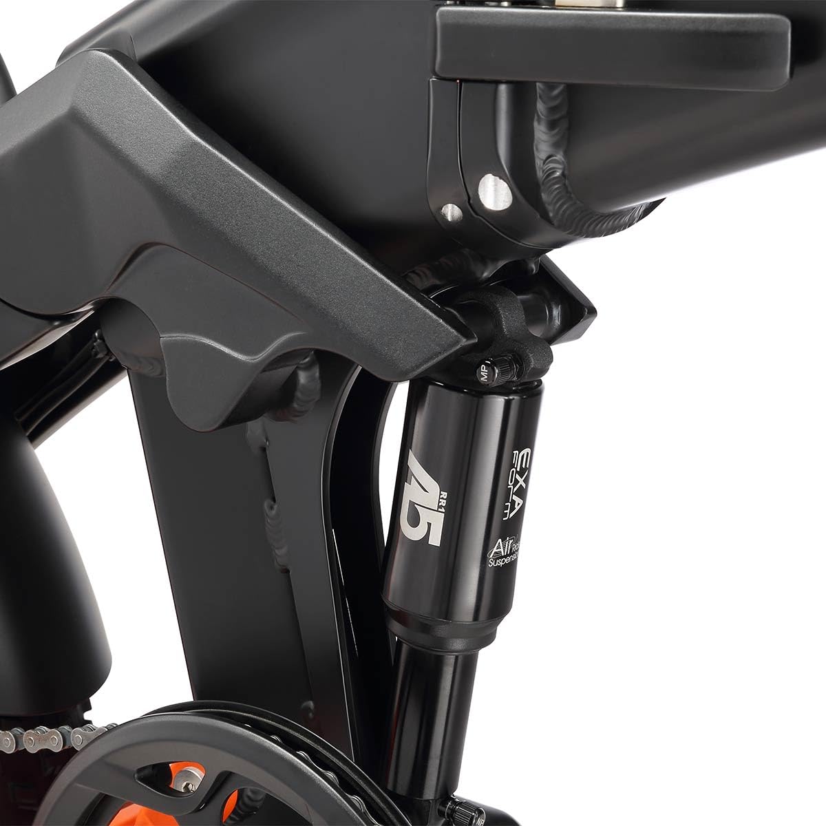 GLEWEL ELITE Bici Elettrica Fat Tire Pieghevole for Uomo, Doppia Sospensione ad Aria, Motore 60 Nm, Shimano 8 Velocità, Autonomia 75+ km, Freni Idraulici, Luci LED con Frecce e Stop