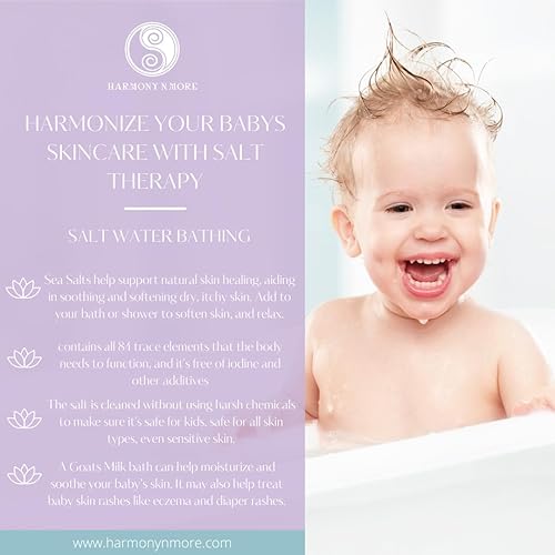 Miniatura 8 de Best Avena Miel Niños Baño - Sal Natural del Mar del Pacífico - Cómodo y nutritivo para la piel - Bath Time Espuma Bath Salt Soak - Todo Natural