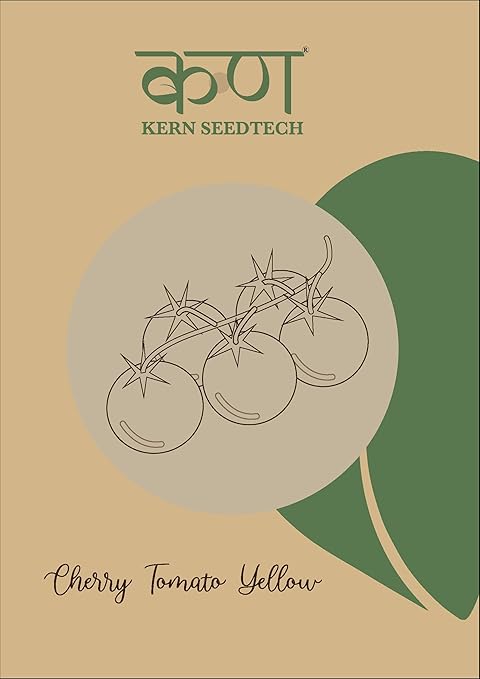 Kern SeedTech Exotic Yellow Cherry Tomato Seeds | Pack of 100 Seeds | Vegetable Seeds Perfect For Home Gardening