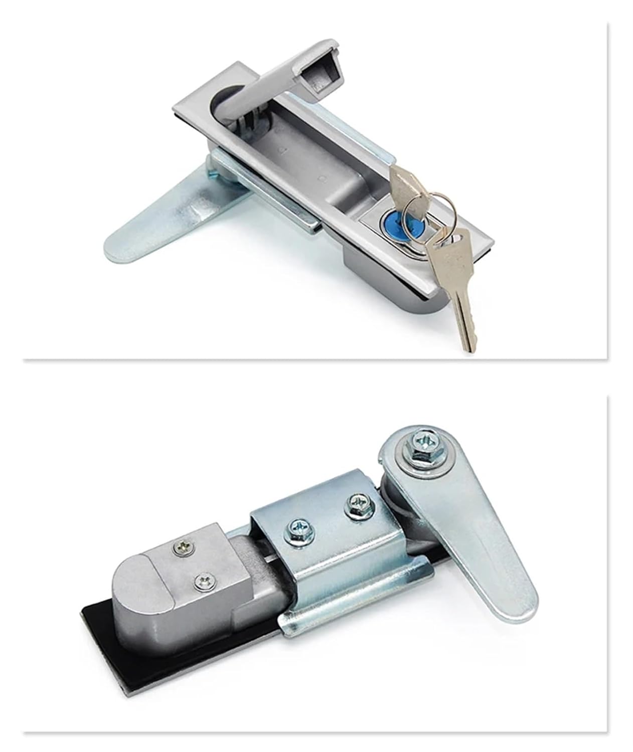 MS618 Zinc Alloy DC Combine Box Cabinet Locking System Plane Lock Power Distribution Cabinet Box Square Door Lock 1Pcs(618-2)