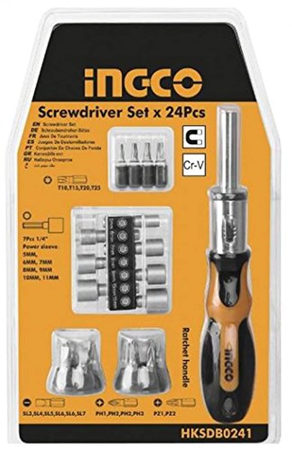 Ingco24 Pcs screwdriver set HKSDB0248