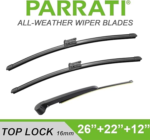 Vista 77 de PARRATI® - Limpiaparabrisas de repuesto y alto rendimiento con escobillas para parte trasera, para Dodge Durango y Jeep Grand Cherokee 2011-2023