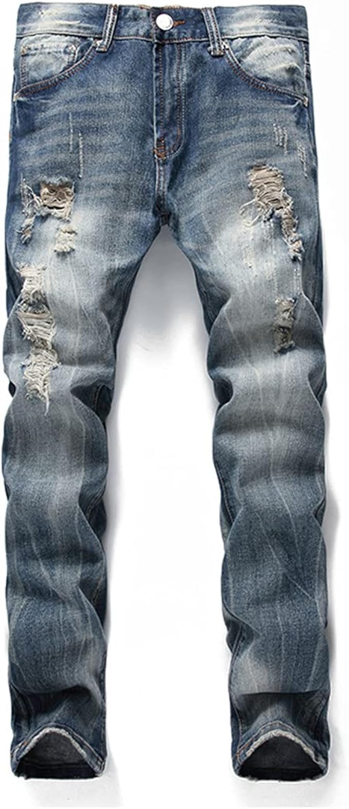 Men Flip Denim Men Striped Pants Four 