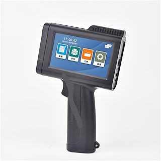 Handheld Printer 12.7mm Mini Mobile Handheld Inkjet Printer, Barcode Lot Number Logo Label Portable Printer for Code Barcode Date Logo Text (Color : Black with 1 Ink, Size : One Size)