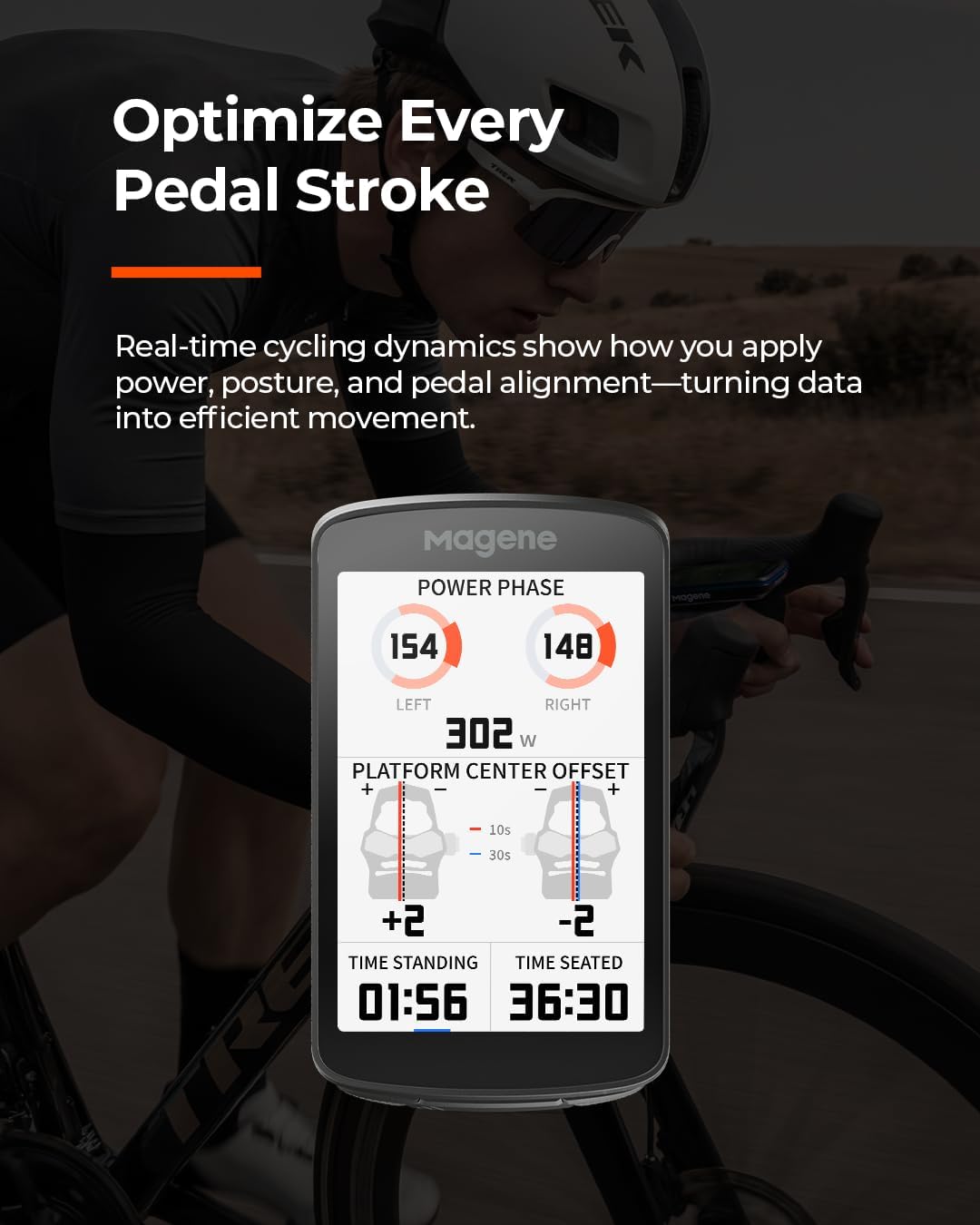 Magene C706 Smart GPS Bike Computer – 3.3" Color Touchscreen with Map Navigation, Voice Guidance, Freeride ClimbPro, Live Segments, Dual-Band GNSS Cycling Computer
