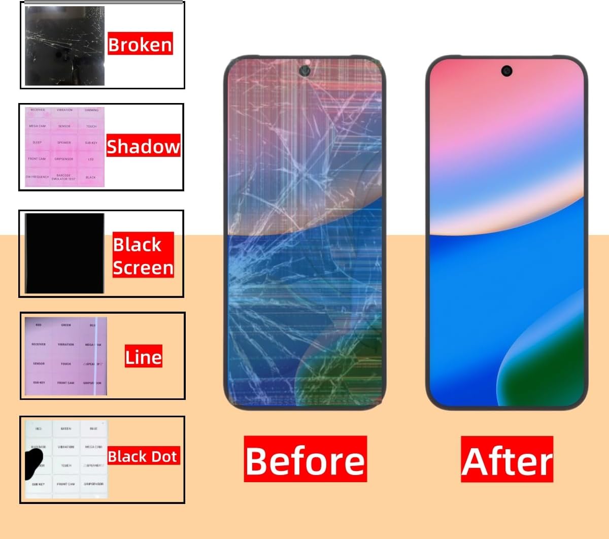 Original Actua OLED for Google Pixel 10 LCD Screen Replacement for Pixel 10 5G Touch Digitizer Display Screen Assembly GK2MP GLBW0 GL066 with Fingerprint LCD Adhesive Toolkit 6.3 inch