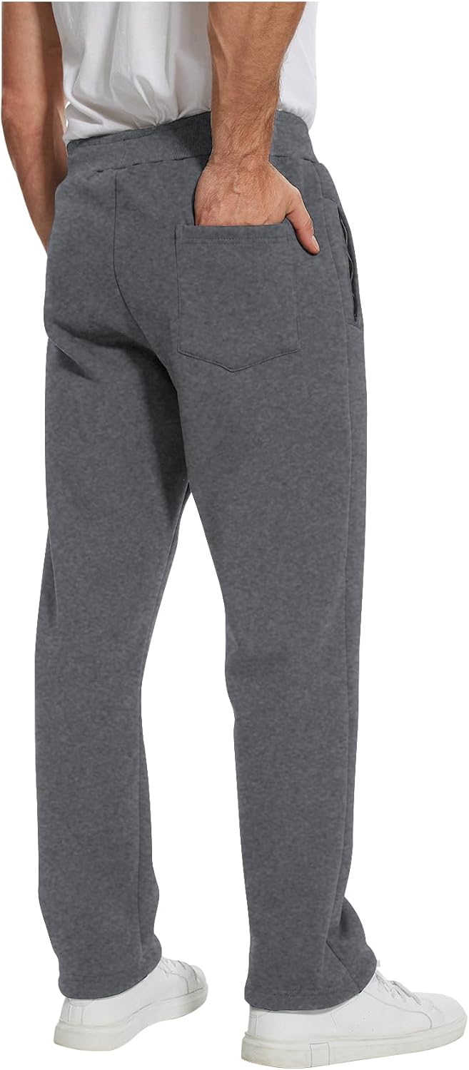 PEHMEA Fleece Joggers Pants for Men Winter Active Running Sherpa Lined Sweatpants - Image 5