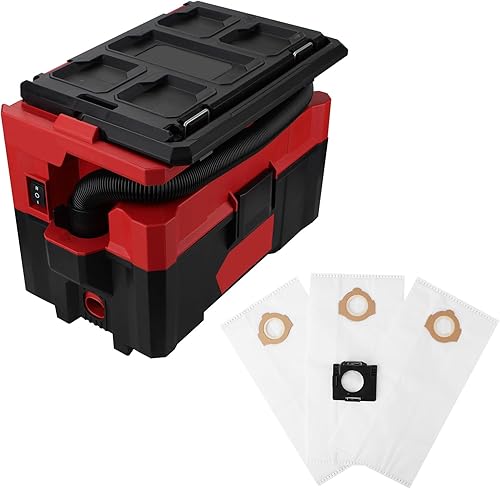 Miniatura 6 de Bolsa de polvo de forro polar 49-90-2016 se adapta a Milwauk-ee 0960-20 y 0970-20 M18 Packout Vacuum (3 piezas)