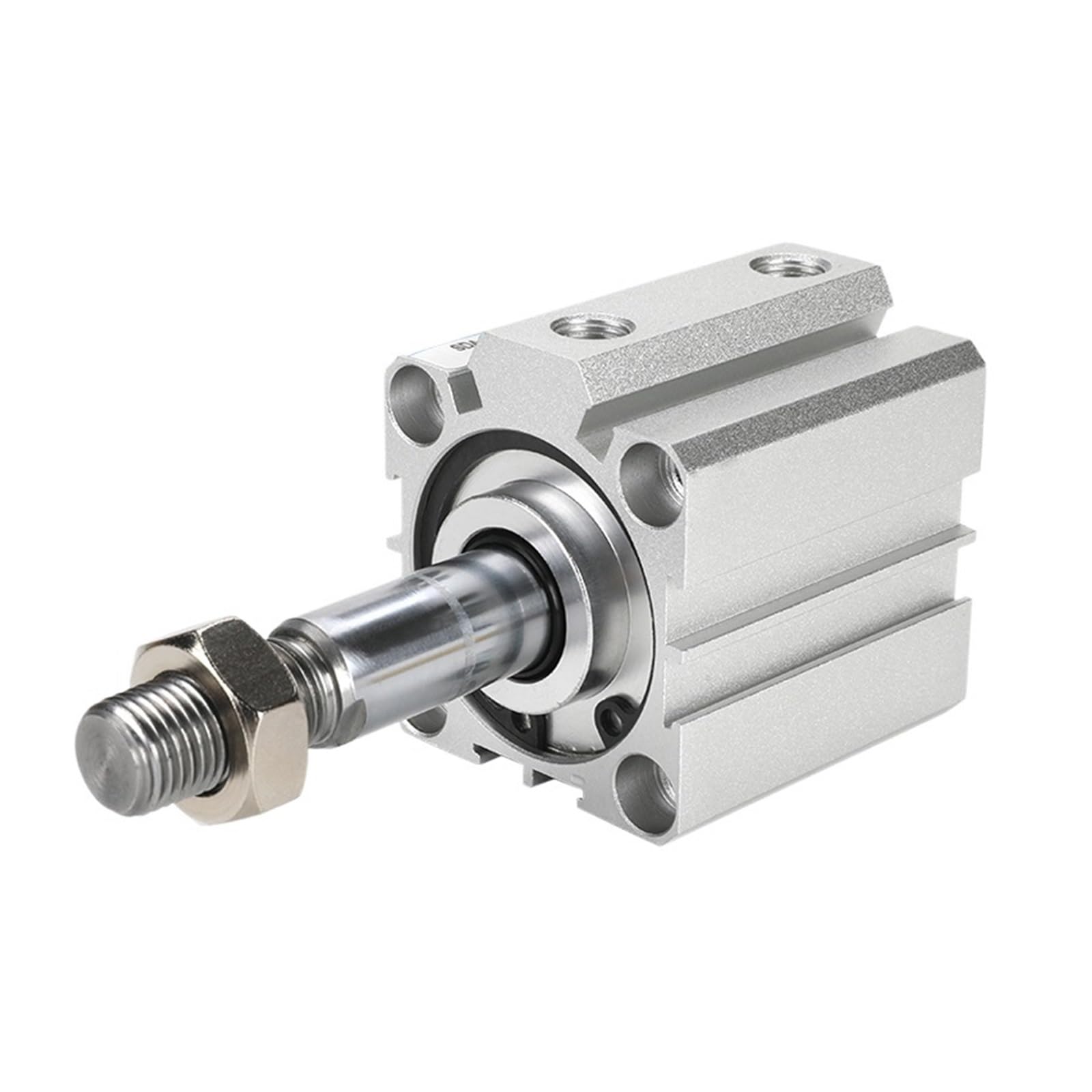 100-S-B Bore 100mm Stroke 5 to 100mm Female/Male Thread Air Pneumatic Cylinder Double Acting Compact Cylinder(Stroke 50mm,SDA-B)