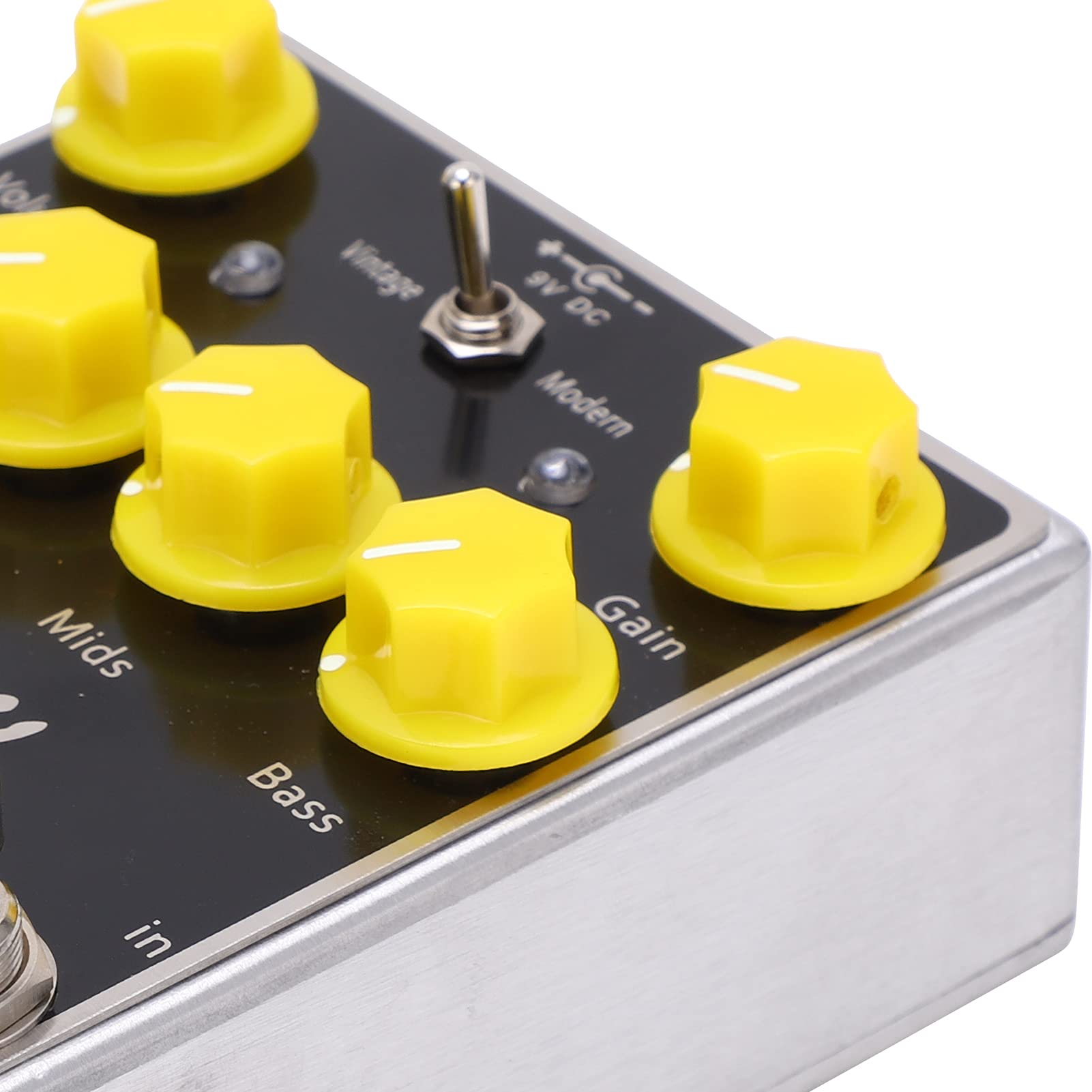 Pedale Effetto per Chitarra Distorsione Ad Alto Guadagno True Bypass per Musicisti Black Metal Regolabile 1 X