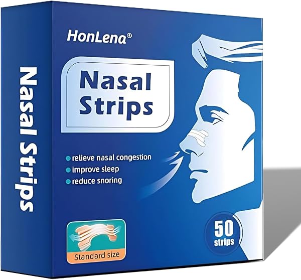 HonLena Tiras Nasales Antironquidos 50 Pcs