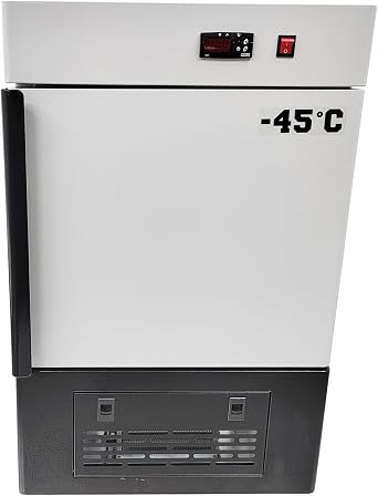 Ultra Low Temperature Storage Box Portable Lab Cryogenic Freezer,28L Low Temp Freezer Storage Refrigerator with -40C to -86C Temperature Range 320W 110V