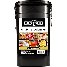 Ready Hour Breakfast Bucket (128 Servings), Emergency Food Supply, Emergency Food Kit, 25-Year Shelf Life Food, Survival Food Buckets, Long-Lasting Food Supply, Flood-Safe Container