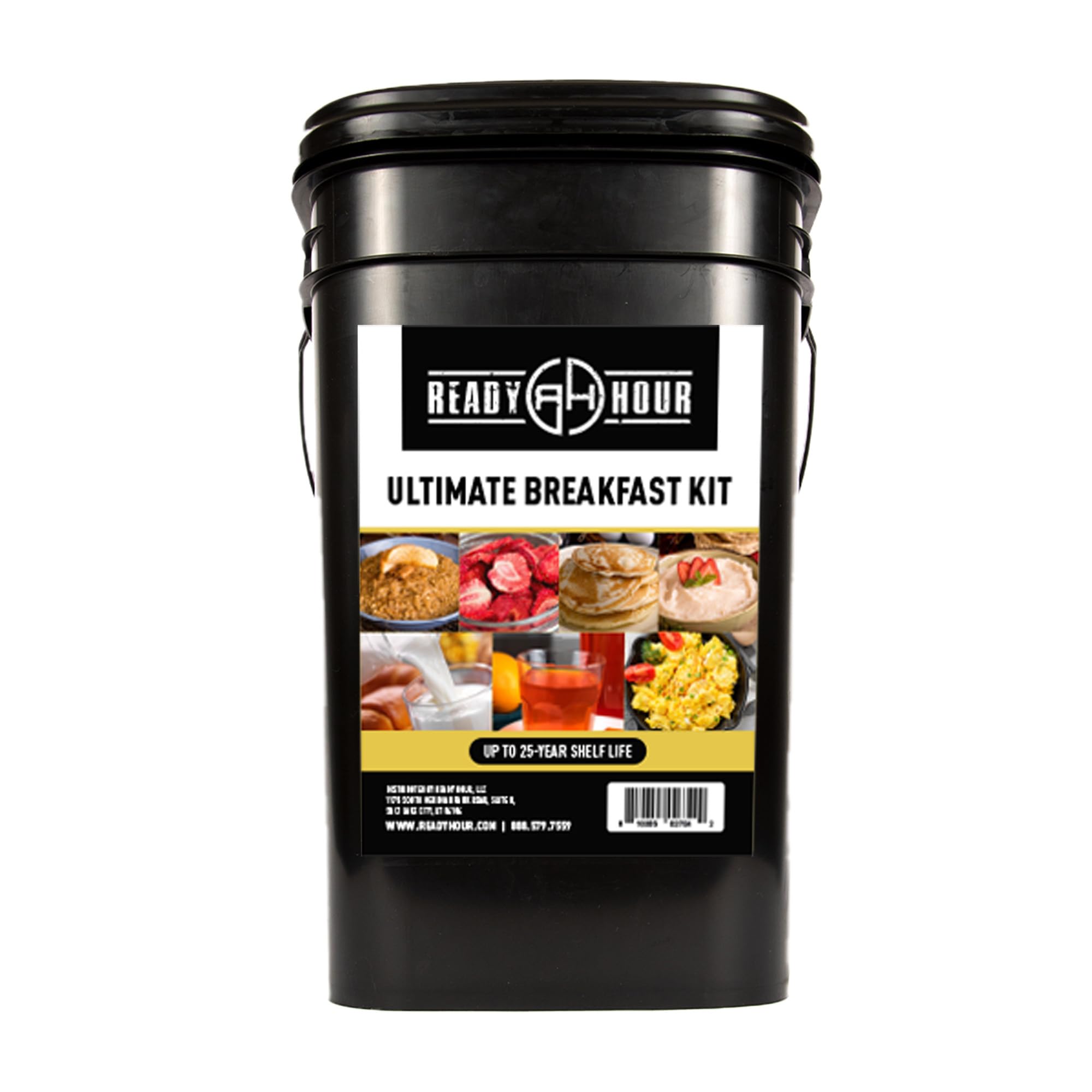 Ready Hour Breakfast Bucket (128 Servings), Emergency Food Supply, Emergency Food Kit