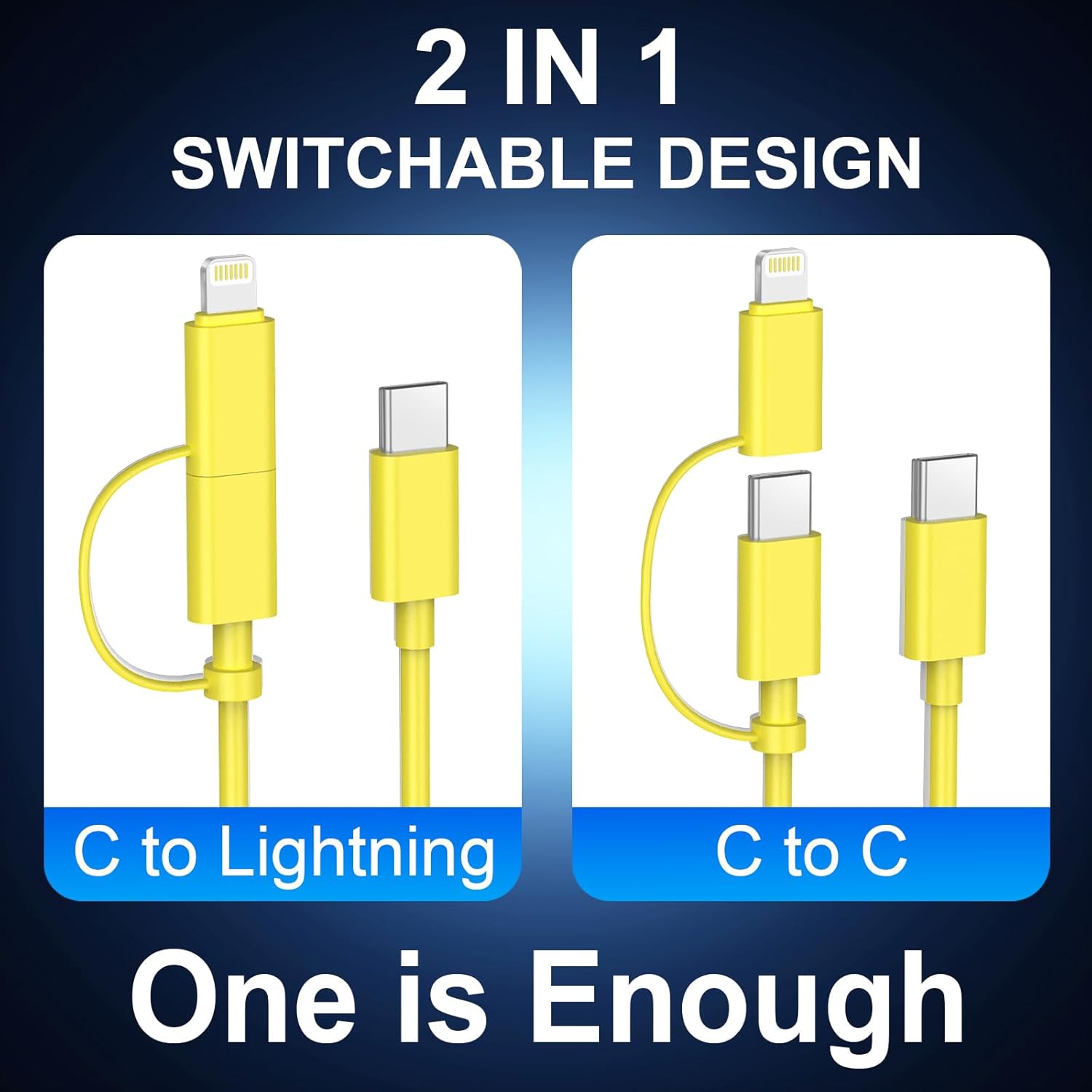 for iPhone 17 16 15 Charger Fast Charging, 3 Pack 10FT PD 20W USB C Charger with Lightning Cord & USB C Cable Type C Chargers Block for iPhone 17/17 Pro/17 Pro Max/16/16 Pro/15/14/13/12（Yellow）