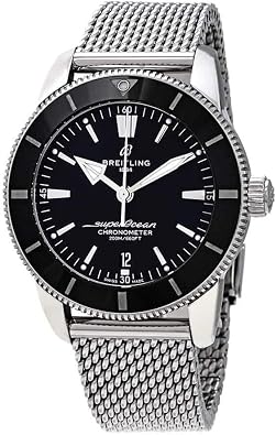 Breitling Superocean Heritage II Automatic Chronometer 44 mm Black Dial Mens Watch AB2030121B1A1