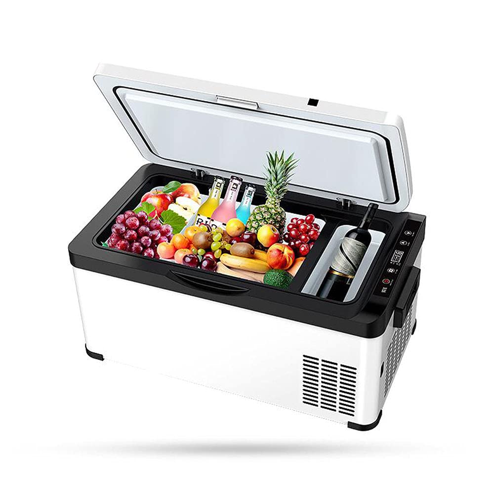 XIAOLIN 12 / 24v Caja Eléctrica Eléctrica Caja Refrigeradora 20l Mini Congelador Hielo Portátil Viaje Refrigerador Refrigerador Caja para Acampar, Picnic, Playa