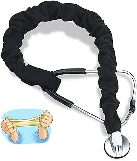 Stretchy Stethoscope Cover Scrunchie, Stretchy Slim Looking Stethoscope Sleeves Universal Fit to All Types of Stethoscopes