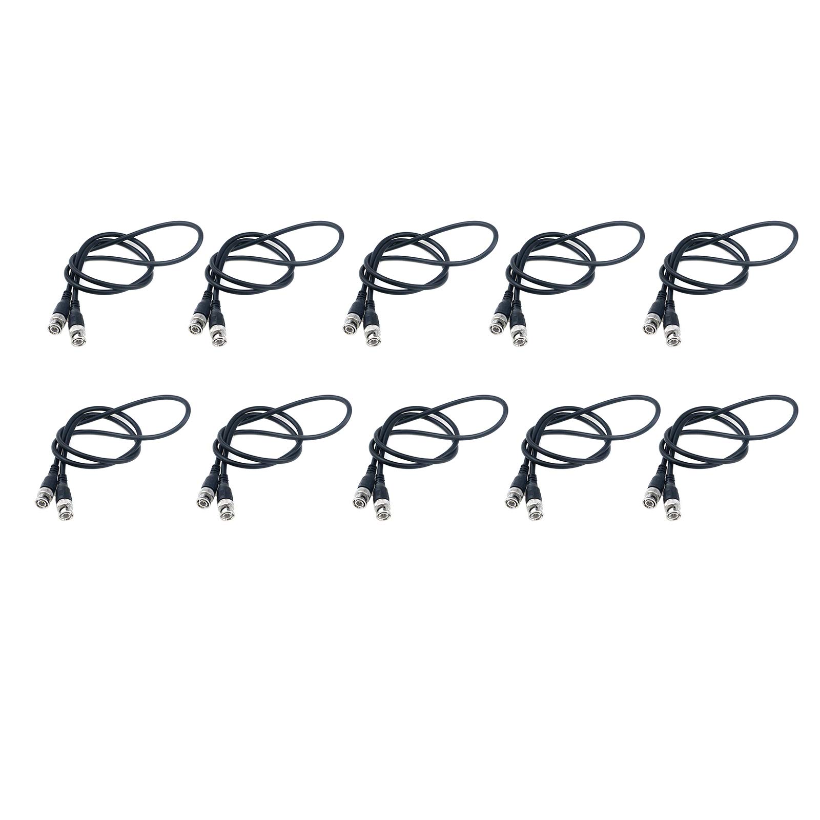 Antrader Antrader RG58 3 Feet 50-Ohm BNC to BNC Coaxial Cable Pack of 10