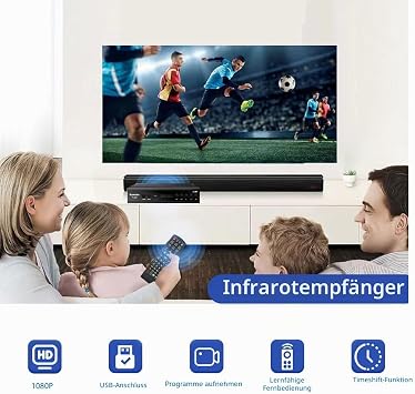 Romicta DVB-T2 Receiver & Kabel-Receiver DVB-C – H.265 HEVC FTA Full HD 1080P PVR USB HDMI Timeshift SCART Digitaler Terrestrischer TV-Tuner Keine Unterstützung für Freenet TV und Satelliten