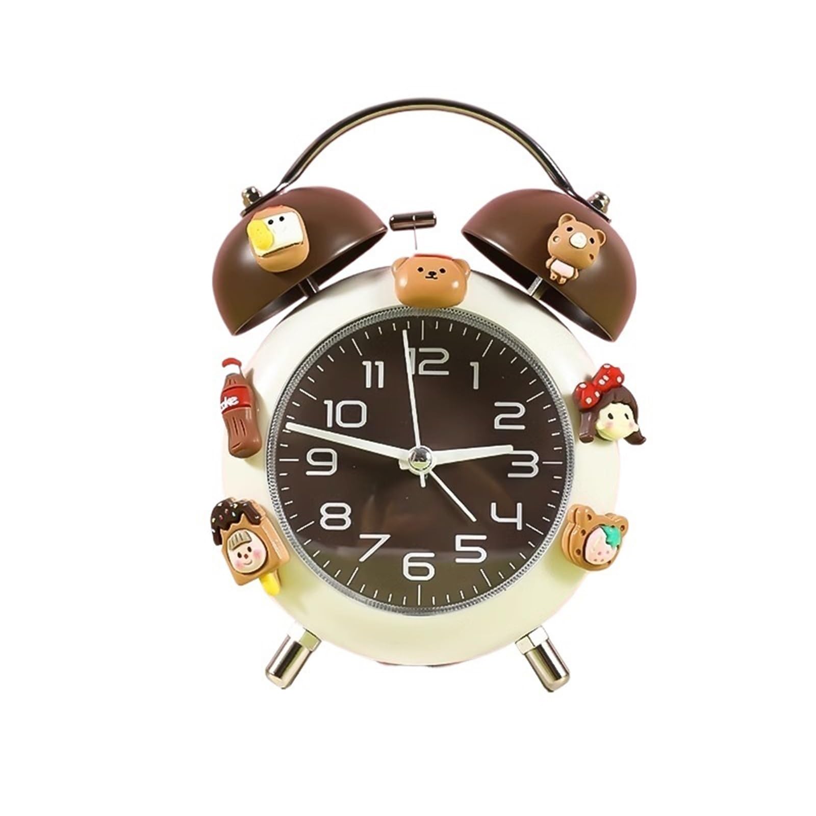 G5z9w3c7m2 Bruin Loud Alarm Clocks Alarm Clock For Students Special Wake-Up Device Cute And Beautiful Small Intelligent(Bruin)