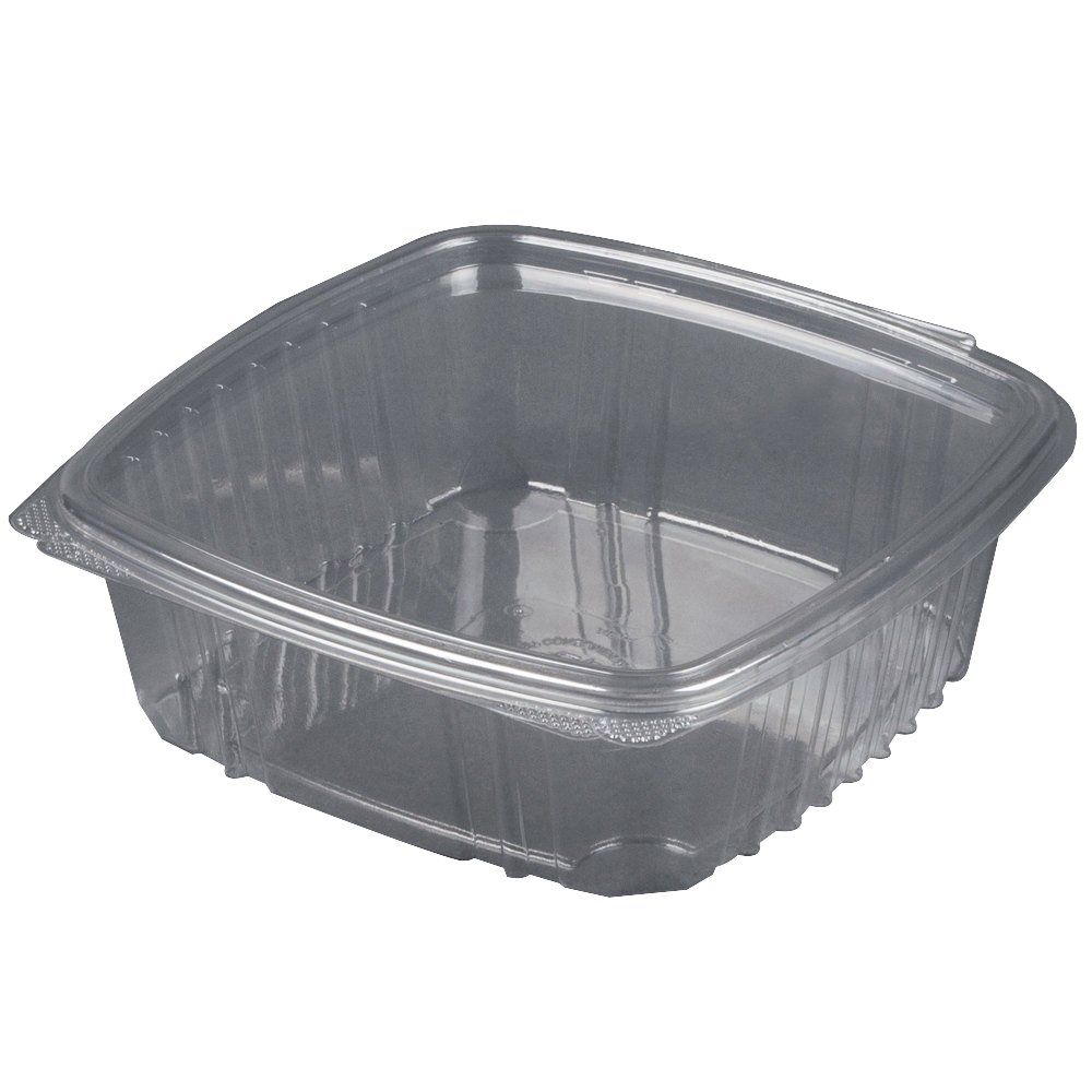 ® Hinged Deli Containers by Genpak – 48.0 ounces, Plastic, Pack of 200, Model AD48