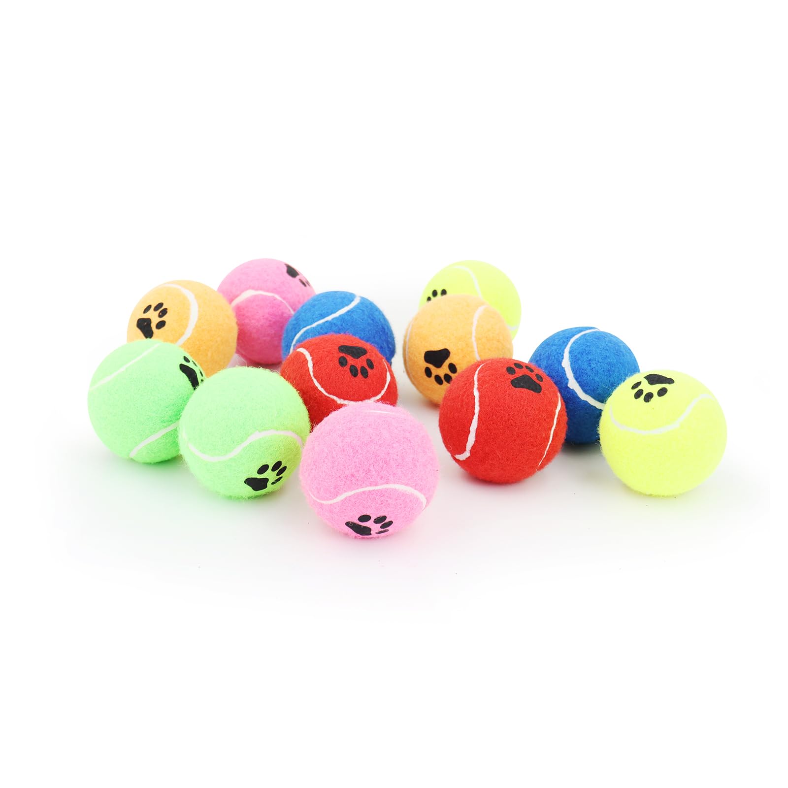 Insum Tennis Ball For Dog Pack Of 12 Colorful Easy