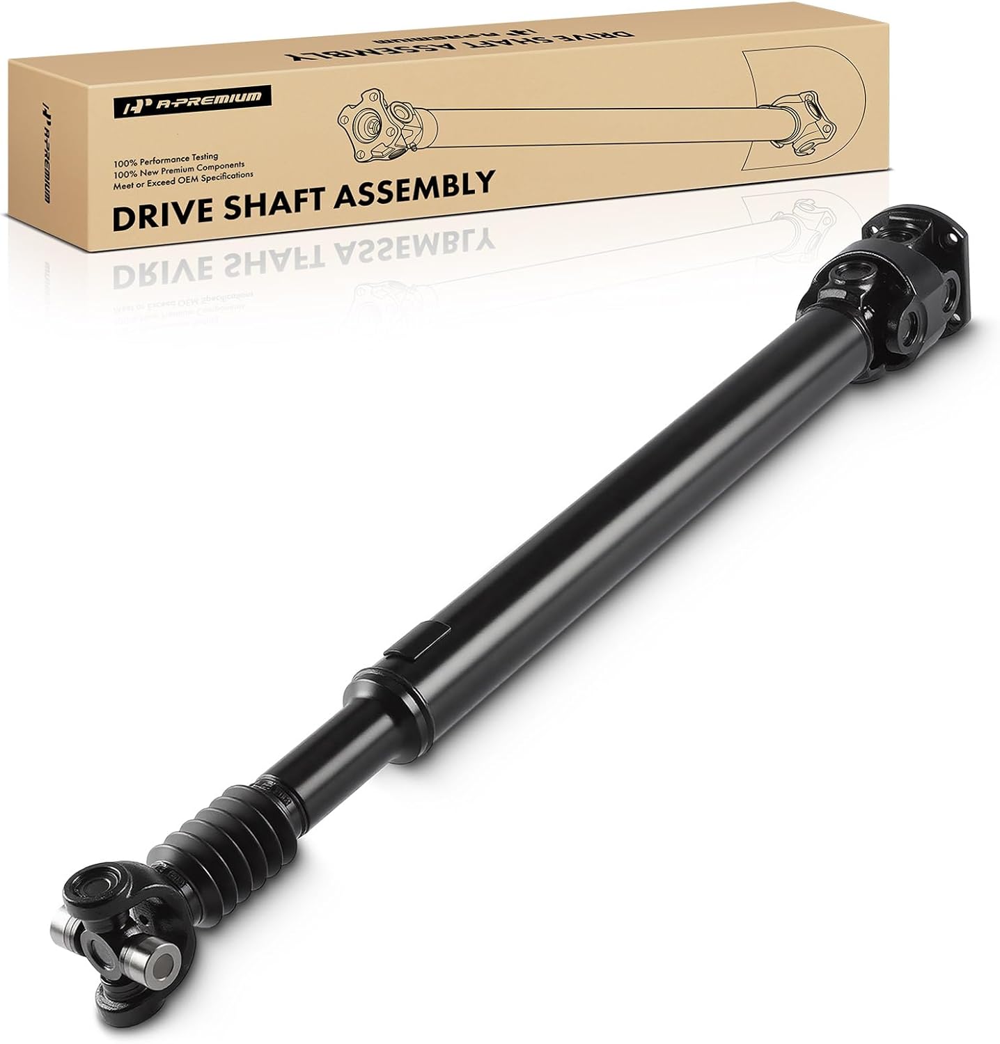 A-Premium Front Drive Shaft Driveshaft Assembly Compatible with Ford F-250 Super Duty, F-350 Super Duty 2003-2007 6.0L, 2008-2010 6.4L, Turbocharged, Replace# 5C34-4A376-DA, 5C344A37DA, Prop Shaft