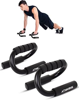 Push Up Bar Double Handle Steel For Home Gym Exercise Equipment Men & Women - Parallel Pair Set Kit - Foam Grip - Calisthenics Workout Handstand - Portable - Toned Chest Upper Body Strength