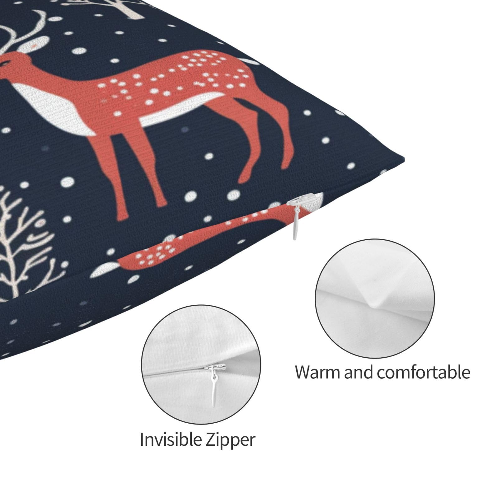 Funda Cojin 60x90cm Fundas Cojines Árbol de Navidad 2 Piezas, Nieve Cojines Decorativos, Fundas de Cojines, Lumbar Fundas Cojines Sofa Funda de Almohada, Sala de Estar Dormitorio Decoracion Hogar,S291