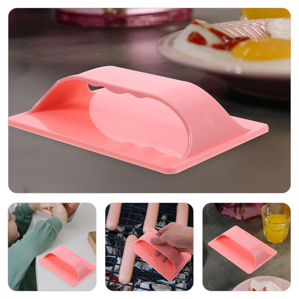 UPKOCH 4 Sätze Hot-Dog-schneidwerkzeug Hotdogs Hot-Dog-schneidewerkzeug Hot-Dog-spiralschneider Hot Dogs Kochen Hot-Dogs-schneidgerät Hot-Dogs- Für Zu Hause PVC Rosa 2 Stücke * 4