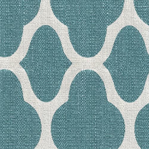 HomePop Classic Swoop Arm Chair, Teal Geometric - Image 8