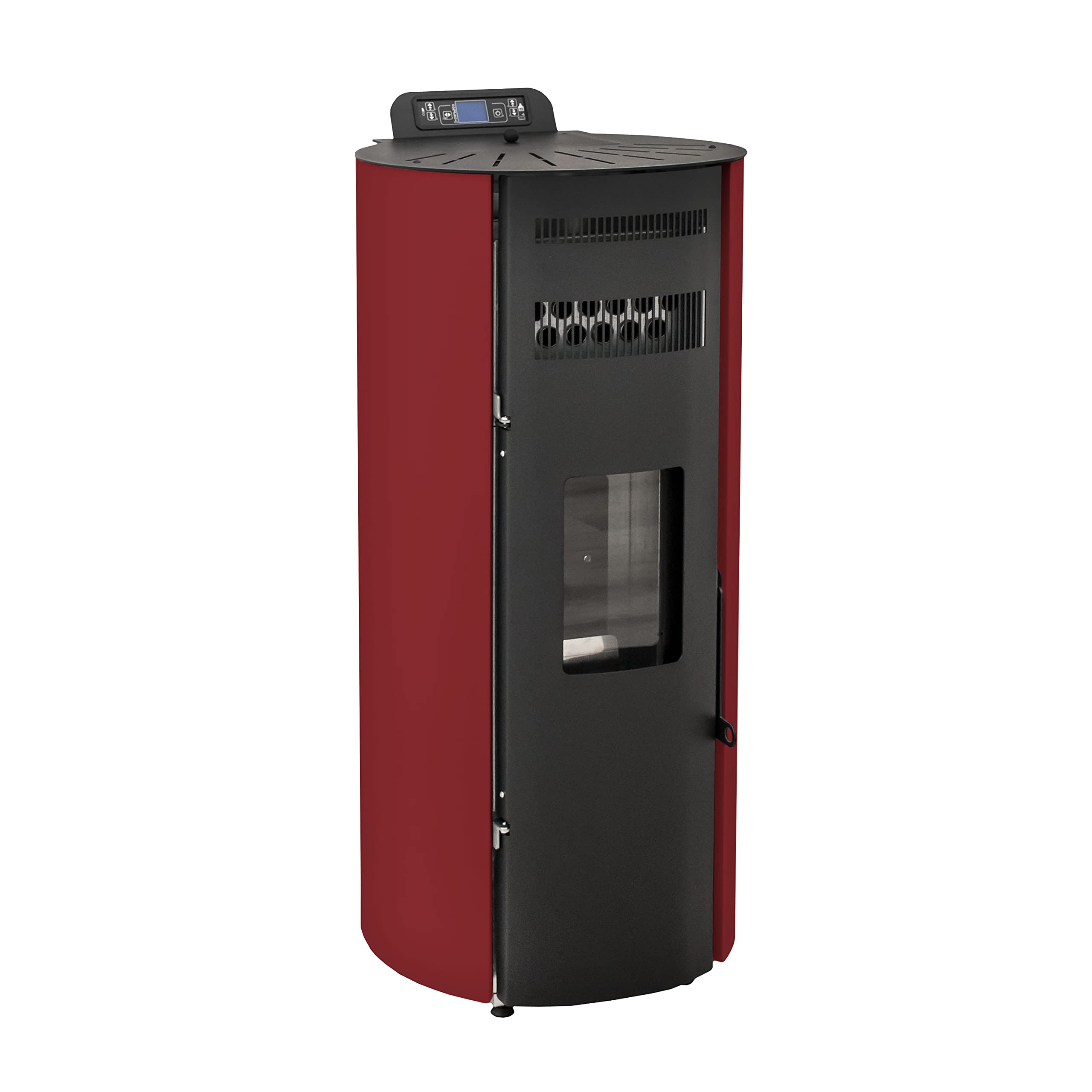 STUFE A PELLET ITALIA Boston 14 KW Canalizable WiFi | Estufa de pellets de aire ventilado, eficiencia 89% calefacción, 130 m², autonomía 15 h, programable, control WiFi 5 velocidades y potencias