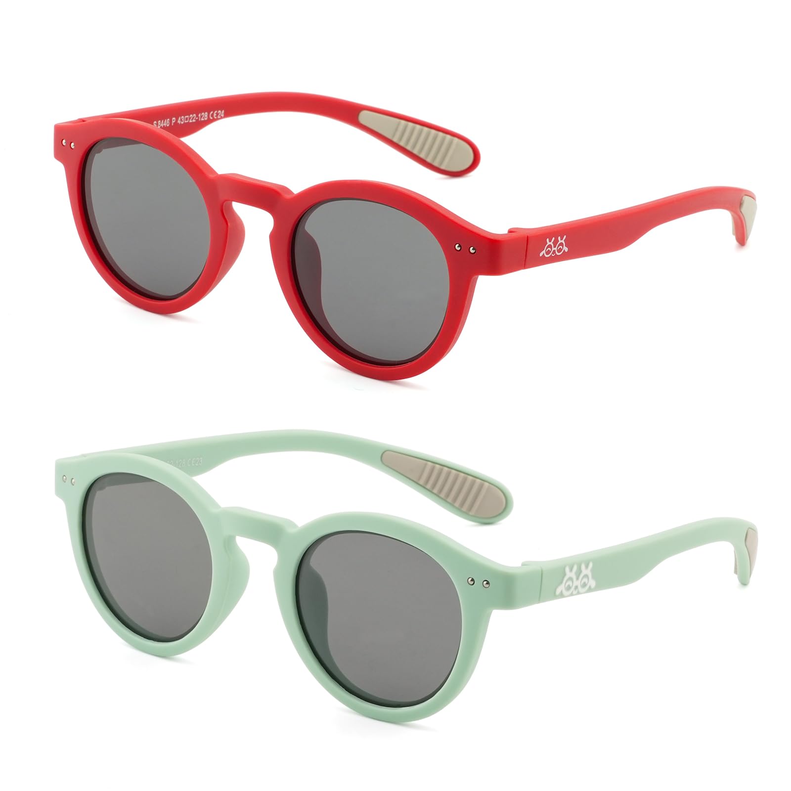 EYEBUDDY Kids Toddler Sunglasses Age 2-4/3-5 Boys Girls Polarized UV Protection Sun Glasses for Age 2-8