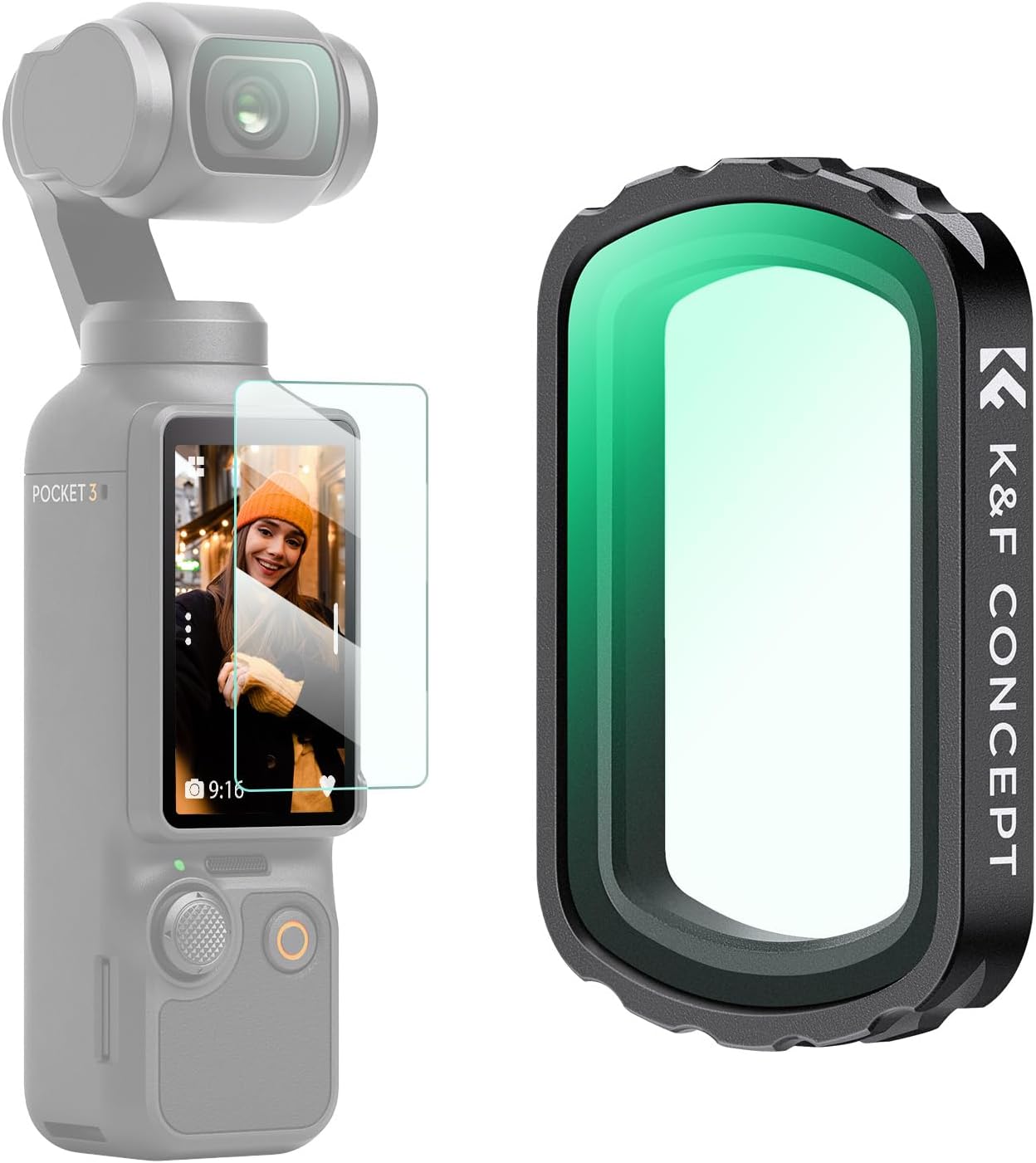 K&F CONCEPT Magnetic UV Filter for DJI Osmo Pocket 4/3, Magnetic Multi Coated Lens Protect Filter for DJI Pocket 4/3 Creator Combo