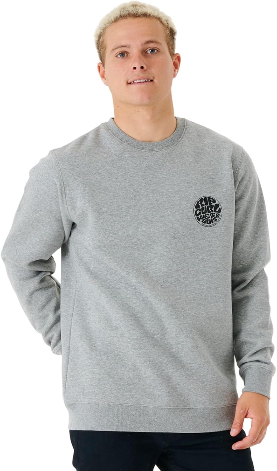 Rip Curl Men's Wettie Icon Long Sleeve Crew Sweatshirt