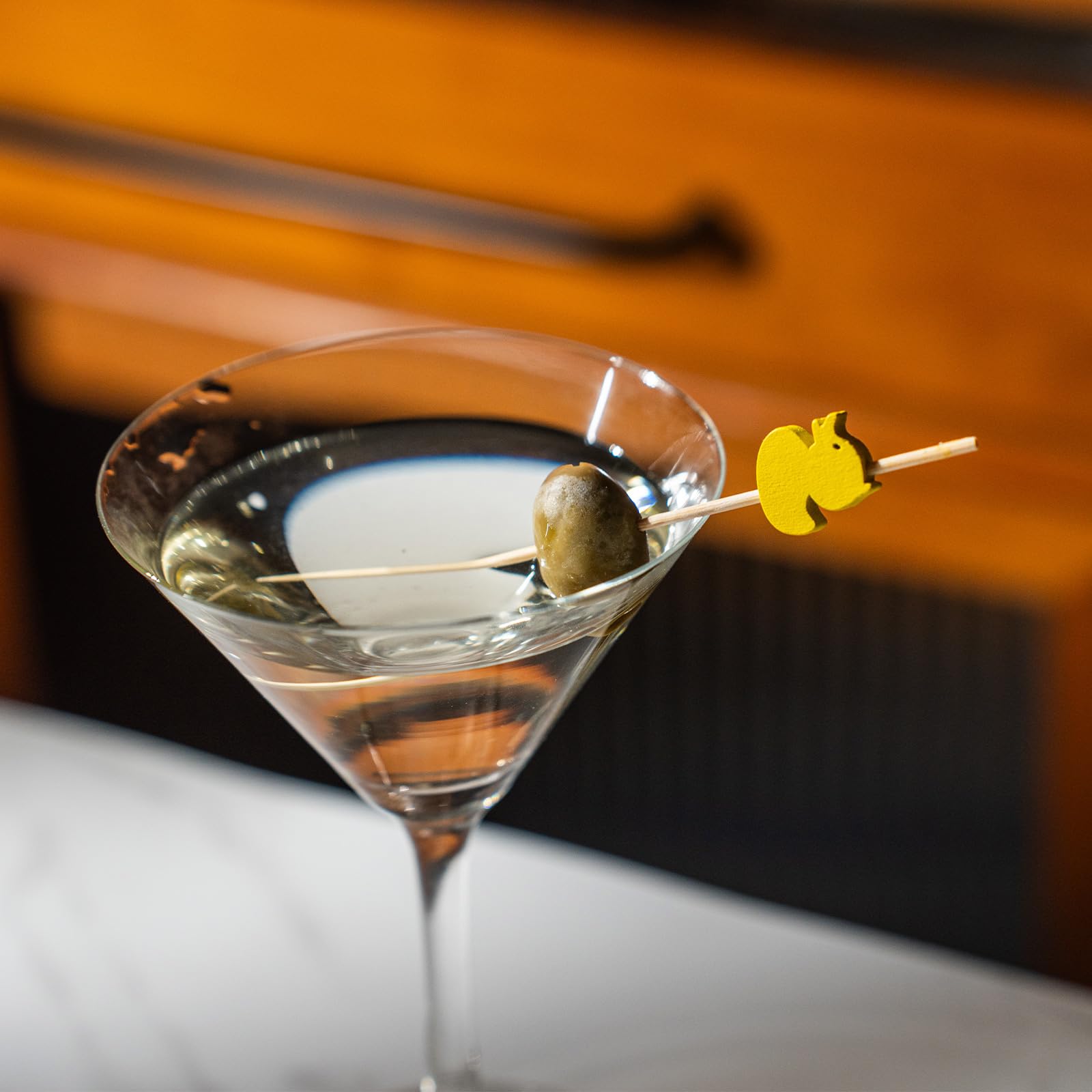 PuTwo Toothpicks 100 Counts Picks Handmade Natural Bamboo Cocktail Sticks,Yellow Ducks