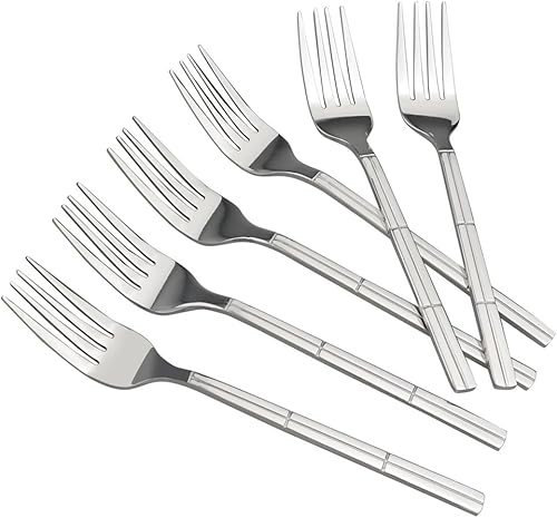 Tenedores de postre de 12 piezas, acero inoxidable, 6.77 pulgadas